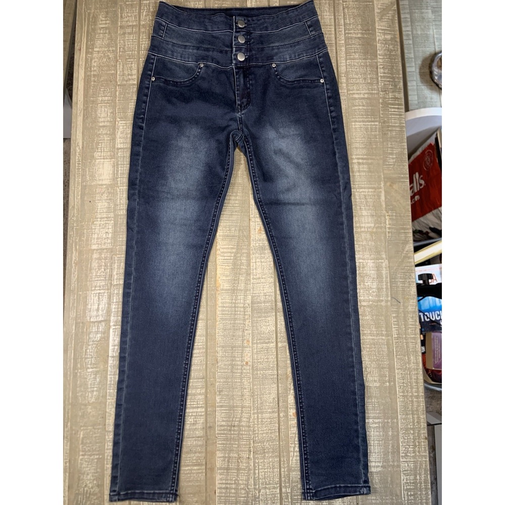 TINSELTOWN Jeans Women's Dark Wash Size 7 High Rise Skinny Stretch Jegging
